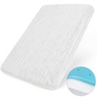 Crib Mattress Topper X 2  For Toddler crib Bed  Memory Foam Wateproof 52  X 27 