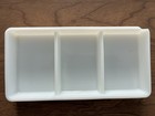 Vintage The American Cabinet Co  Dental Tray  17 Clamps   Matrix Bands Milkglass