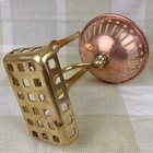 Vtg Solid Copper Brass Shower Bath Caddy Soap Holder Wall Mount