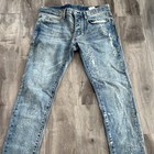 Mnml Men s Blue Light Wash Distressed Skinny Denim Jeans  5-pocket