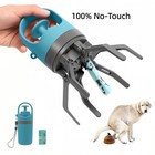 Portable Dog Poop Scooper Picker Upper Claw With Waste Bag Dispenser Travel