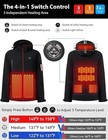 Men s Heated Jacket With 12v Battery Pack Waterproof Winter Outdoor Jacket