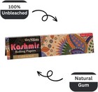 Kashmir Rolling Papers Unbleached Slim King Size 32 Leaves Pack  50 Pack Box 