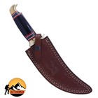 11 5  Fantasy Fixed Blade Dagger Hunting Knife Black Resin Handle   Sheath