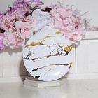20 White Gold 8  Marble Round Salad Disposable Plates Party Wedding Catering
