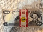 Nicaragua 1000 Cordobas 1985 1987  Aunc Banknote P-145 Serie G - 50 Crisp Notes