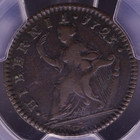 1723 2 Woods Hibernia Halfpenny Pcgs Vf25 Richard August Collection Colonial