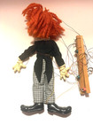 14  Pelham Puppet marionette  bimbo The Clown  Made In England Hand Painted Face