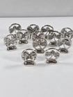 Vtg Godinger Silver Plate Dragonfly   Butterfly Place Card Holder Set Of 12