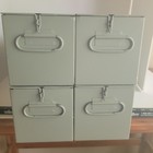Mosler Safety Deposit Box Lot Of  4  Vintage Metal Storage