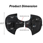 For Touring Models 80-2023 Soft Lowers Chaps Synthetic Leather Engine Bar Covers
