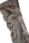 Antique Hindu South India Goddess Ganga Carved Wood Sculpture  - 18th To 19th C