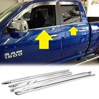 Polished Stainless Steel Window Sills Trims For 2009-2018 Ram 1500 2500 3500 