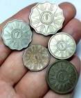 Iraq 1959 Fils Coins Lot - 5 Pieces