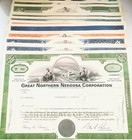 Lot Of 10 Old Vintage Stock Certificates From Different Years-1930 s-1970 s  
