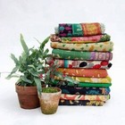 Wholesale Lot 10 Vintage Indian Kantha Quilt Reversible Handmade Blanket Throw