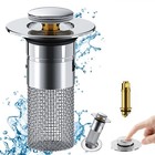 Bathroom Sink Stopper Hair Catcher Bathroom Pop Up Sink Strainer Drain Filter