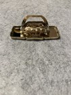 Vtg Edwardian Love Scene Lipstick Holder And Mirror Case Silver Tone  
