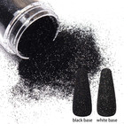 0 2mm Black Nail Glitter White Rainbow Holographic Shining Sugar Nail Glitter Ca