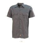 Dickies Fireball Cinnamon Whisky Button Up Short Sleeve Work Shirt - Men s L