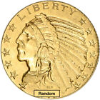 Us Gold  5 Indian Head Half Eagle - Ngc Ms62 - Random Date And Label