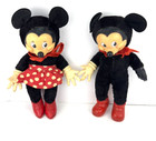 Rare Vintage Disney Gund 1940 Mickey Mouse   Minnie Mouse 13 5  Doll Plush