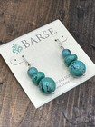 Barse Turquoise Howlite Earrings- Sterling Silver- Nwt