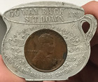 Go Way Back And Sit Down Chamber Pot Lucky Penny Wheat Cent Gettysburg 1868