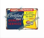 Cbs Hytron Radio Television Tv Service Metal Tin Sign Decoration Ideas