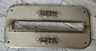 Antique Metal Coffin Name Plate Casket Plaque Funeral Frame Vtg