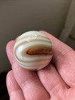 Vintage Glass Slag Marble Gear Shift Knob Brown White Swirl Finial Rat Rod