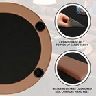 Oval Poker Table W  Collapsible Legs  Casino Texas Holdem Table For 10 Players