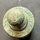 Antique 2 Oz Bronze Weight For Postal Scale Old 19th Century Green Verdigris