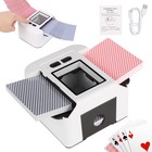 Automatic Card Shuffler For 1-2 Decks  Usb-c Rechargeable  Quiet   Easy Use For