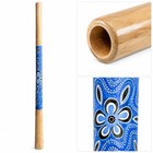 Didgeridoo Instrument Hand Painted Solid Teak Wood Aboriginal Design Percussi   