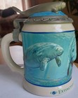 1993 Anheuser Busch Seaworld Manatee Stein Marine Conservation Ceramarte Box Coa