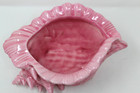 Vintage Atlantic Mold Conch Shell Ceramic Pink Planter  Bowl 10in L