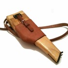 Stock German C96 Broomhandle Mauser Holster With Diagonal Leather Shoulder Strap