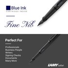 Fountain Pen Charcoal  Fine Nib   5 Black Ink Cartridges  Z28 Converter And Wipe