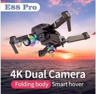 E88 Pro Foldable 4k Dual Camera Drone Wifi Fpv Rc Quadcopter W  Remote Hd