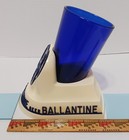 Vintage Ballantine   Sons Ale beer Glass  frost-foam Scraper  And Base