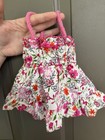 Build A Bear Workshop Retired Floral Sundress Pink Flower Teddy Bear Outfit