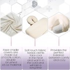 Dukal Pack Of 200 Flannel Face Rest Covers Natural  Soft  Durable And Light 100 