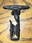 A Pair Of Antique Cast Iron Hook-pulley Swivel Ceiling Mounts 
