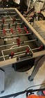 Md Sports Foosball Table  Gray Woodgrain Cabinet  Black Field  Red gray Players