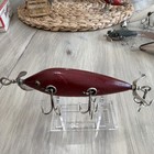 Rare  Vintage Heddon 150 Wood Topwater Lure Red Freshwater Fishing Original