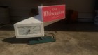 Old Milwaukee Lighted Beer Clock Sign Breweriana Wall Clock Decor atomic Clock 