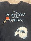 1989 The Phantom Of The Opera Graphic Tee Black Crew Neck Xl