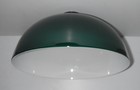 Antique   Vintage Emeralite Style 10  Green Dome Shaped Cased Glass Lamp Shade