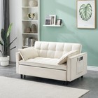 Convertible Sleeper Sofa Bed Loveseat Sofa Couch W  Pull Out Bed For Living Room